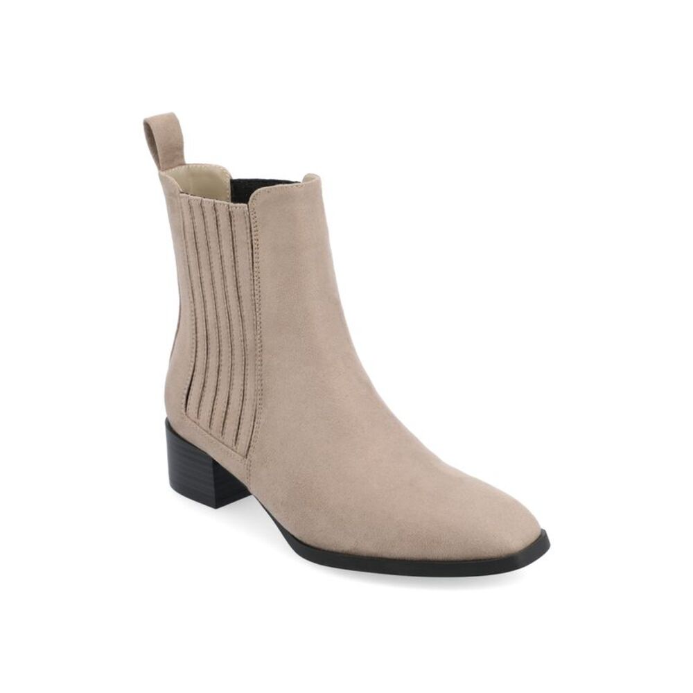 Journee Collection Women's Wrenley Block Heel Chelsea Booties
